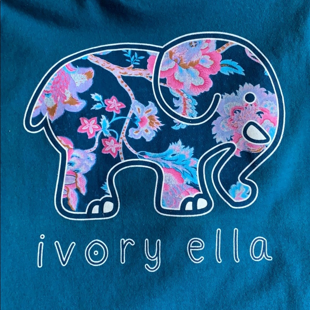 Ivory Ella teal long sleeve shirt Small